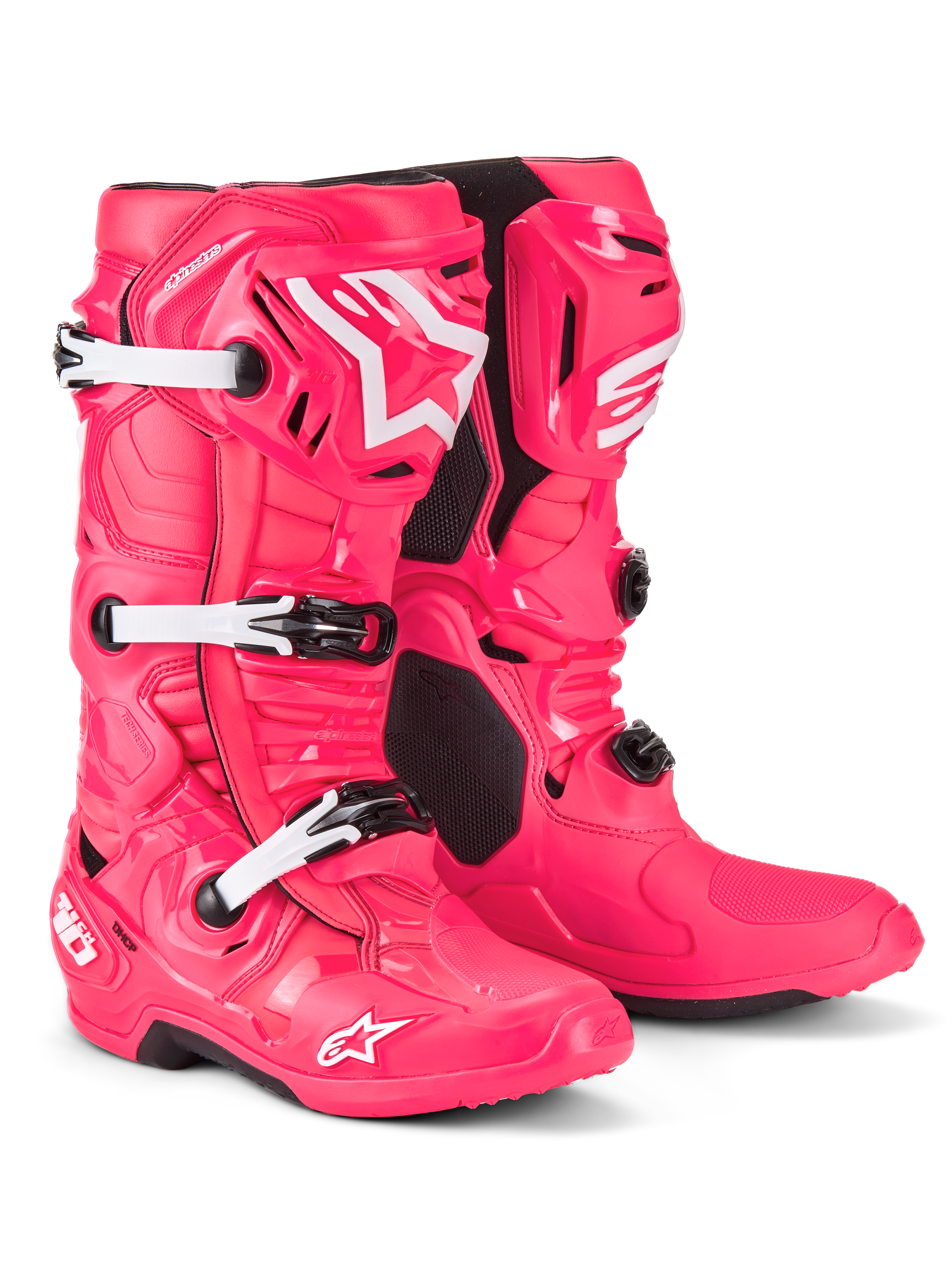 Alpinestars Tech 10 Boots - Diva Pink/White