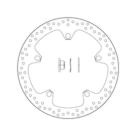 Brembo Serie Oro Fixed Front Brake Disc for BMW F 800/S 1000/HP2/K 1200/R 1200/R NINE T/1300 K 1300/K 1600 Models