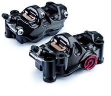 Load image into Gallery viewer, Brembo Set .484 P4 Radial Calipers Left + Right w/Pads (Not Recommended for ABS) Black for most Kawasaki Models
