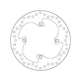 Brembo Serie Oro Fixed Rear Brake Disc for Kawasaki KX 125/KX 250/F/KLX 450 R/KX F/Suzuki RMZ 250