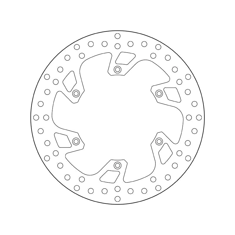 Brembo Serie Oro Fixed Rear Brake Disc for Beta/Husaberg/Husqvarna/KTM Models