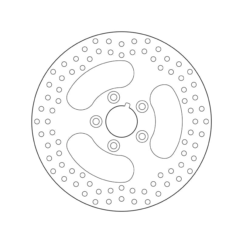 Brembo Serie Oro Fixed Rear Brake Disc for most Harley-Davidson FLHR/FLHS/FLHT/FLST/FLT/FX/XL/FXST Models