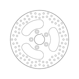 Brembo Serie Oro Fixed Rear Brake Disc for most Harley-Davidson FLHR/FLHS/FLHT/FLST/FLT/FX/XL/FXST Models