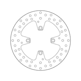 Brembo Serie Oro Fixed Rear Brake Disc for Ducati 1098/R/S/Tricolore/Streetfighter/S/1098 R/Bayliss/1198/R/S/1198 SP