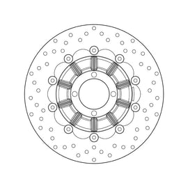 Brembo Serie Oro Floating Front Brake Disc for BMW R 800 GS/PD/R 1000 R/RS/RT