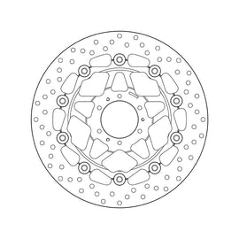 Brembo Serie Oro Floating Front Brake Disc for most Honda Models