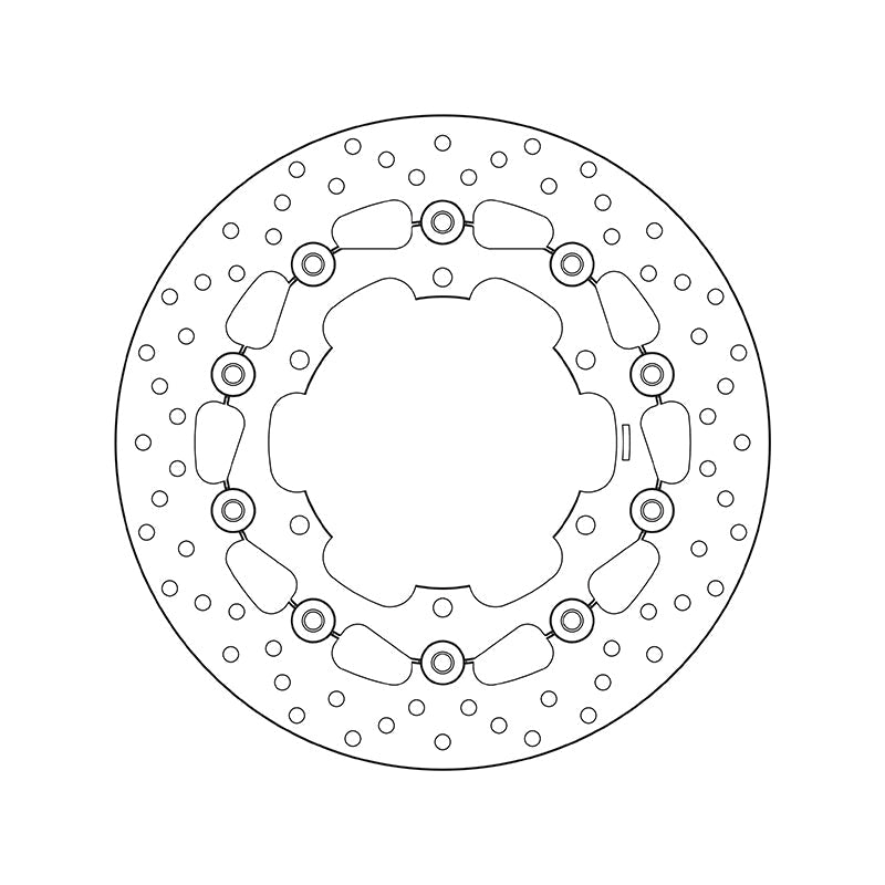 Brembo Serie Oro Floating Front Brake Disc for Yamaha XVS Virago