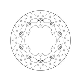 Brembo Serie Oro Floating Front Brake Disc for Yamaha XVS Virago