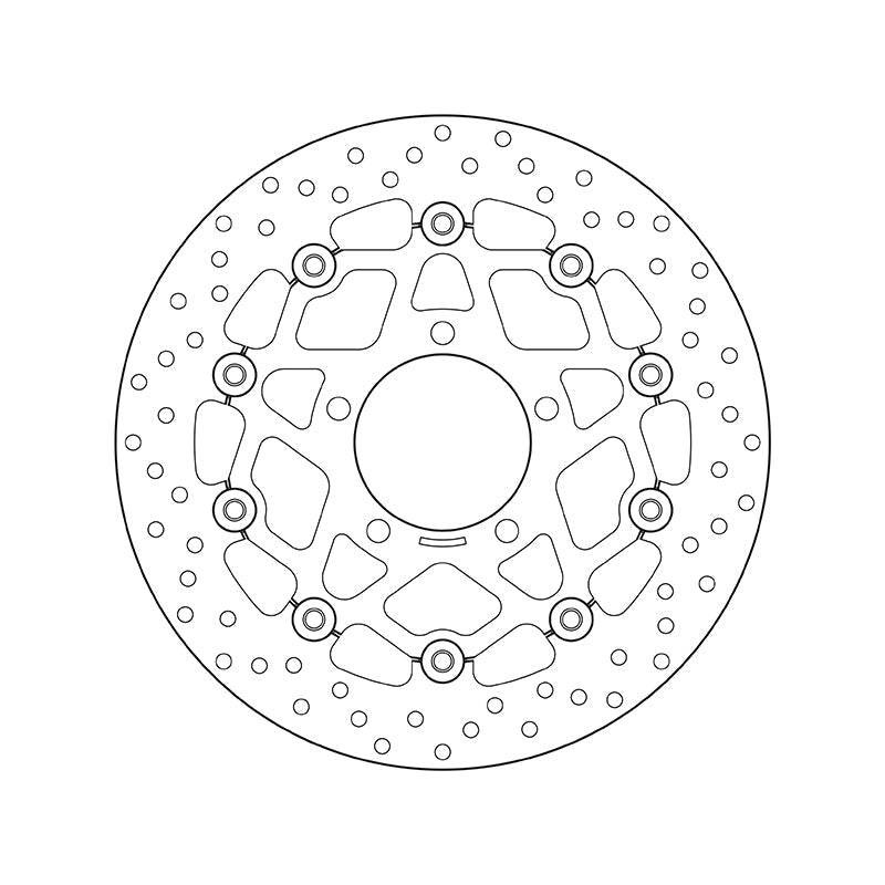 Brembo Serie Oro Floating Front Brake Disc for Kawasaki 600 ZX-6R/RR/636 ZX-6 Ninja/650 ER 6 F/N/Versys/Z 750 R/ABS/Versys 1000/Z SX/ABS/ZX 10 R