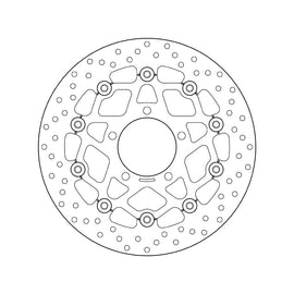 Brembo Serie Oro Floating Front Brake Disc for Kawasaki 600 ZX-6R/RR/636 ZX-6 Ninja/650 ER 6 F/N/Versys/Z 750 R/ABS/Versys 1000/Z SX/ABS/ZX 10 R