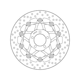 Brembo Serie Oro Floating Front Brake Disc for most Kawasaki Models