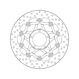 Brembo Serie Oro Floating Front Brake Disc for Ducati Hypermotard 796/Hypermotard 1100/EVO/EVO SP/S