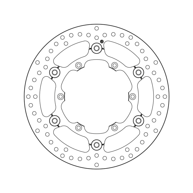 Brembo Serie Oro Floating Front Brake Disc for Yamaha YZ 250F 16-Up