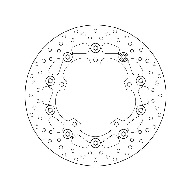 Brembo Serie Oro Floating Front Brake Disc for Yamaha MT-03 16-20/YZF-R3 15-19