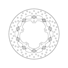 Brembo Serie Oro Floating Front Brake Disc for Yamaha MT-03 16-20/YZF-R3 15-19