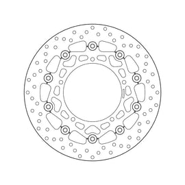 Brembo Serie Oro Floating Front Brake Disc for Yamaha YZF R6/Fazer 8/FZ 8/GTS 93-96/YZF R1/XTZ Supertenere