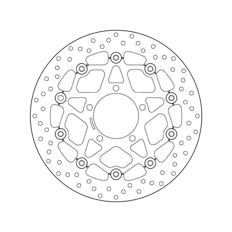Brembo Serie Oro Floating Front Brake Disc for Kawasaki ZX-6R 636 Ninja/ABS/Z 800/ABS/E/ZX10R Ninja/ABS/GTR 07-11/ZZR/ABS