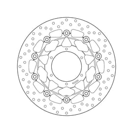 Brembo Serie Oro Floating Front Brake Disc for Honda CBR600RR/ABS/CBR 1000 R/ABS/CBB RR/CB 1300