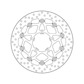 Brembo Serie Oro Floating Front Brake Disc for Triumph Street Triple 675/R