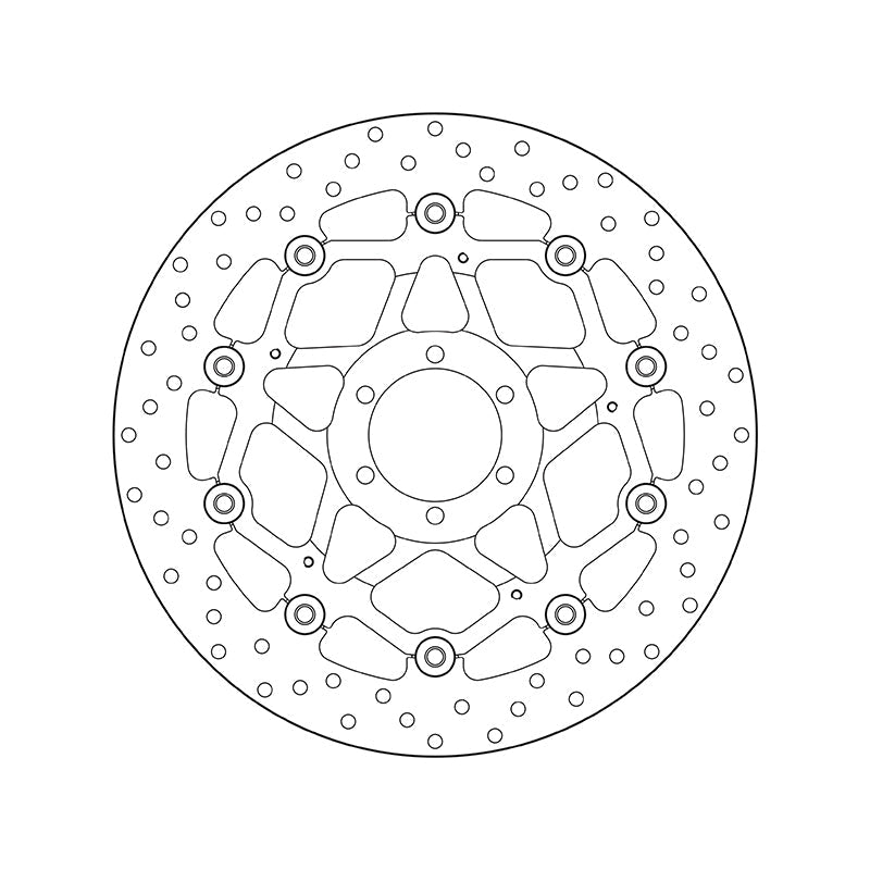 Brembo Serie Oro Floating Front Brake Disc for Aprilia/Benelli/Bimota/Cagiva/Ducati/Gilera/KTM/Laverda/Mondial/Moto Guzzi/Moto Morino/Voxan/Yamaha