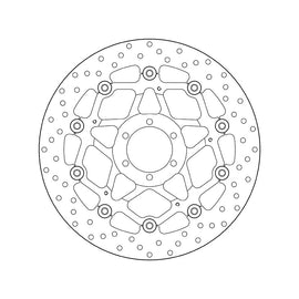 Brembo Serie Oro Floating Front Brake Disc for Aprilia/Benelli/Bimota/Cagiva/Ducati/Gilera/KTM/Laverda/Mondial/Moto Guzzi/Moto Morino/Voxan/Yamaha