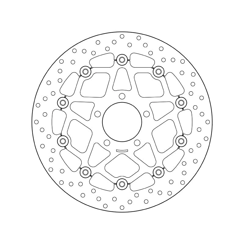 Brembo Serie Oro Floating Front Brake Disc for Suzuki GSX 600 R/GSX 750-R/GSX 1000 R/TL 1000 R/S/GSX-R 1300 Hayabusa/GSX 1400