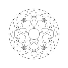 Brembo Serie Oro Floating Front Brake Disc for Suzuki GSX 600 R/GSX 750-R/GSX 1000 R/TL 1000 R/S/GSX-R 1300 Hayabusa/GSX 1400