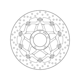 Brembo Serie Oro Floating Front Brake Disc for Ducati Diavel/XDiavel/Hypermotard/Hyperstrada/Monster/Multistrada 1200/950