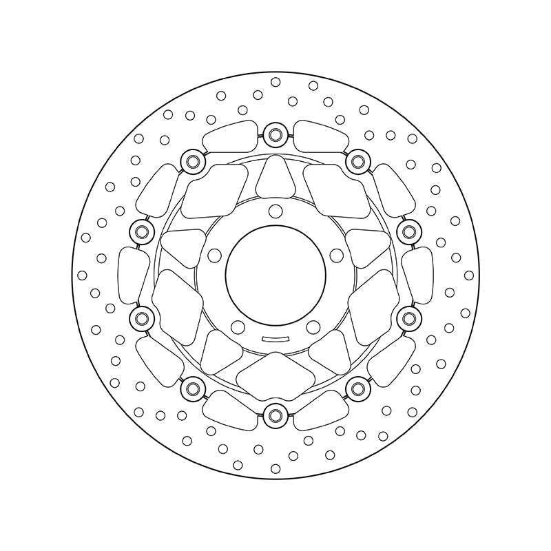 Brembo Serie Oro Floating Front Brake Disc for Triumph Speed Triple 1050 S/Tiger 1050/ABS