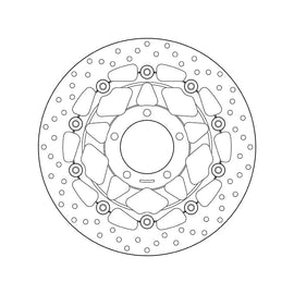 Brembo Serie Oro Floating Front Brake Disc for Triumph Speed Triple 1050 S/Tiger 1050/ABS