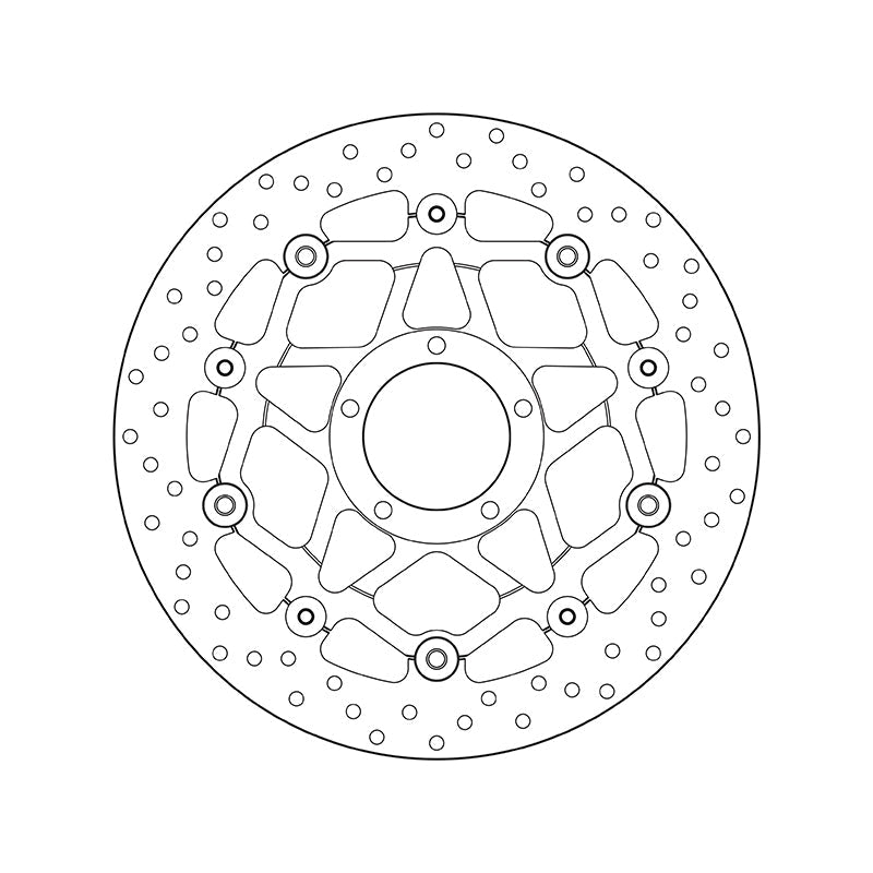 Brembo Serie Oro Floating Front Brake Disc for Ducati Streetfighter 848/S