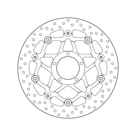 Brembo Serie Oro Floating Front Brake Disc for Ducati Streetfighter 848/S