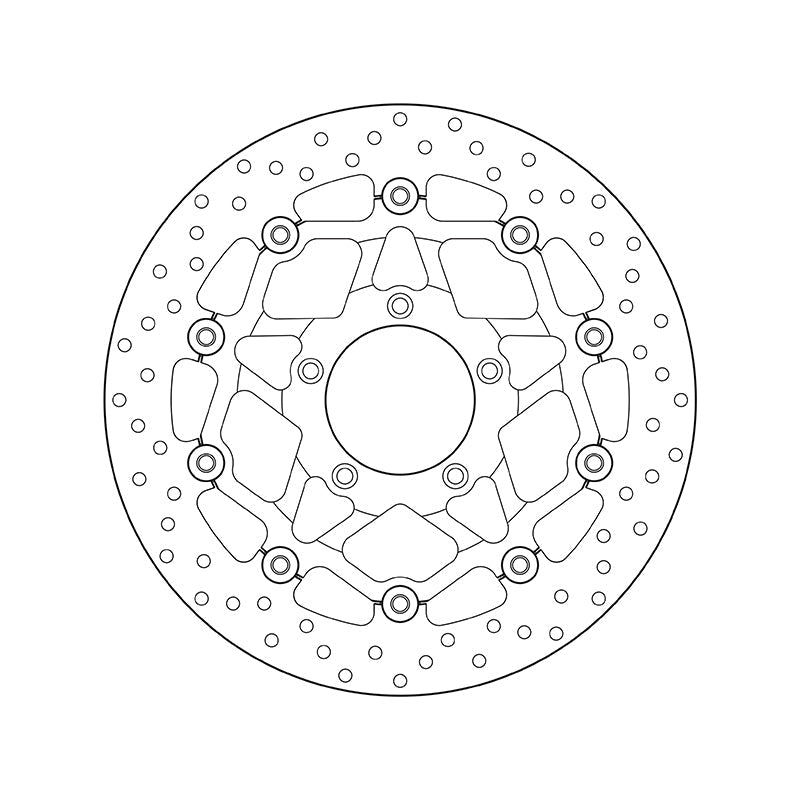Brembo Serie Oro Floating Front Brake Disc for MV Agusta F4 1000/R/RR/1090 Brutale/Corsa/R/RR