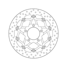 Brembo Serie Oro Floating Front Brake Disc for MV Agusta F4 1000/R/RR/1090 Brutale/Corsa/R/RR