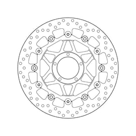 Brembo Serie Oro Floating Front Brake Disc for most Ducati Models