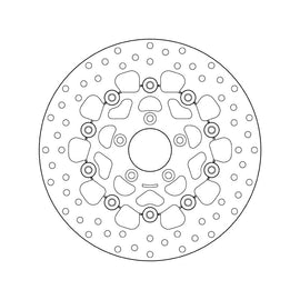 Brembo Serie Oro Floating Front Brake Disc for Harley-Davidson Models