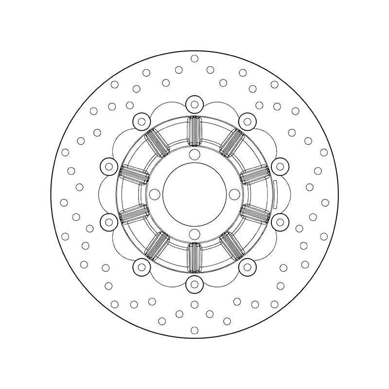 Brembo Serie Oro Floating Front Brake Disc for BMW R 650 RT/R 80/R/RT/R 1000 GS/PD