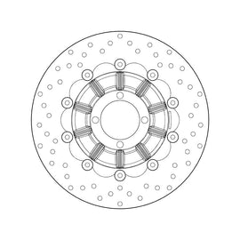 Brembo Serie Oro Floating Front Brake Disc for BMW R 650 RT/R 80/R/RT/R 1000 GS/PD
