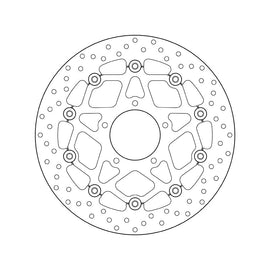 Brembo Serie Oro Floating Front Brake Disc for MV Agusta 675 Brutale/F3/800 Brutale/Rivale/Turismo Veloce/Lusso