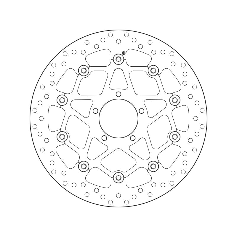 Brembo Serie Oro Floating Front Brake Disc for Ducati Scrambler 13-23 Models