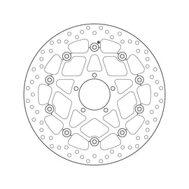 Brembo Serie Oro Floating Front Brake Disc for Ducati Scrambler 13-23 Models