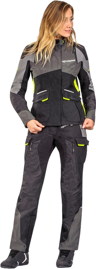 Ixon Balder Lady Pants - Black/Grey/Bright Yellow