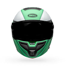 Load image into Gallery viewer, Bell SRT Modular Presence Motorcycle Helmet - Matte/Gloss/Green/White/Black