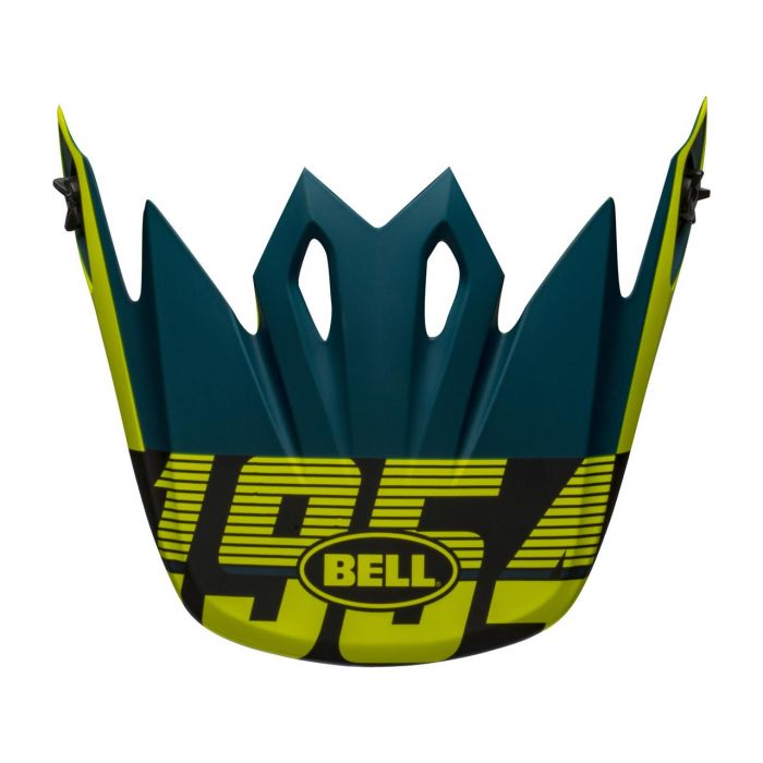 BELL MX-9 MIPS Visor Strike - Matte Blue/Yellow