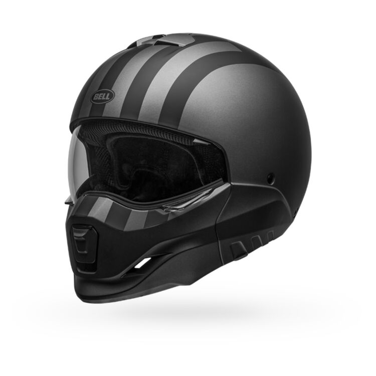 Bell Broozer Free Ride Motorcycle Full Face Helmet - Grey/Matte Black