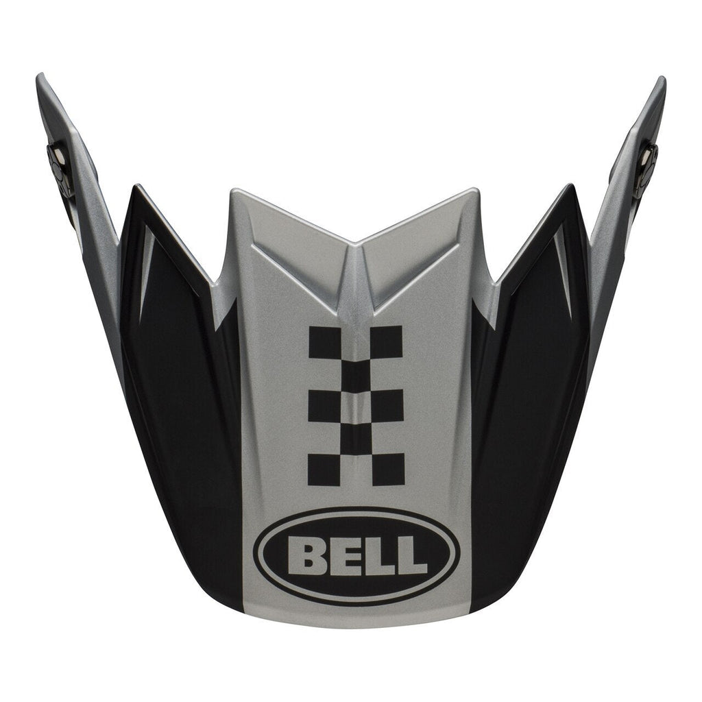 Bell Moto-9 Flex Breakaway Replacement Helmets Visor - Matte Silver/Black