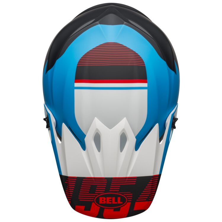 Bell MX-9 MIPS Strike Replacement Helmet Visor - Black/Blue/White