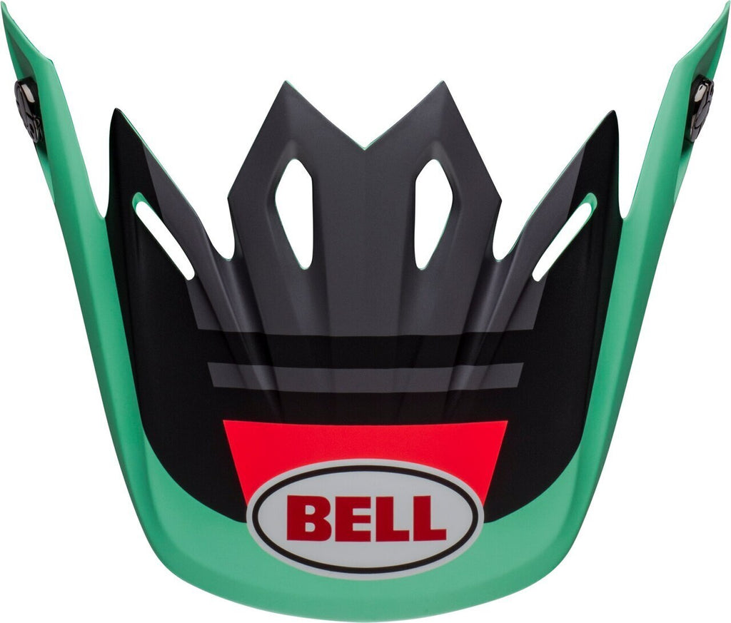 Bell Moto-9 MIPS Prophecy Replacement Helmets Visor - Matte Black/Dark Green