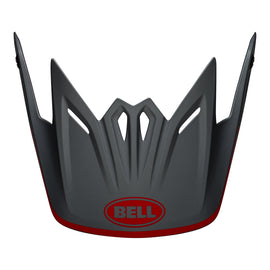 Bell Replacement Youth Moto-9 Peak - Louvre Matte Red/Grey