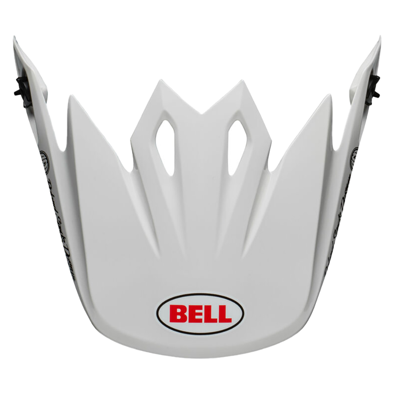 Bell Replacement MX-9 Peak - RSD Rally White/Black